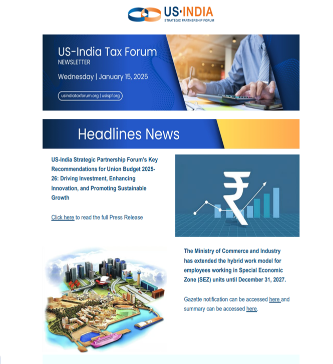 US-INDIA TAX FORUM