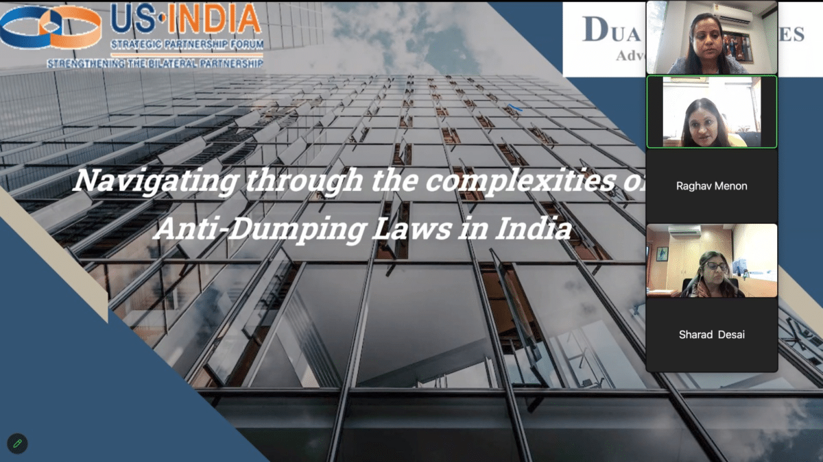 Virtual session on navigating the complexities of Anti- Dumping Laws in India